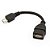 Cabo OTG USB Fêmea para Micro USB Macho - Imagem 1