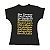 Camiseta Idiomas Feminina (Preta) - Imagem 1
