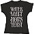 Camiseta Water Malt Hops Yeast Feminina (Preta) - Imagem 1