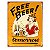 Placa Metálica Free Beer Tomorrow - Imagem 1