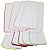 Fralda quadriculada de Ombro 33x68cm com Crochê - Imagem 1