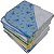 Cueiro Flanelado com Aplique estampado 80x80cm com Crochê - Imagem 4