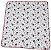 Fralda Quadriculada estampada 68x68cm com croche - Imagem 4