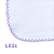Fralda quadriculada 33x33cm com croche - Imagem 7