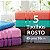 Kit 5 Toalhas de Rosto Felpuda 45cm x 70cm Macia 100% algodão Grande - Imagem 1