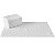 Kit 5 Tapetes Toalha de Piso Grosso para Hotel Pousada Felpuda Branco - 45cm X 70cm - Imagem 1