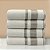 Kit 4 Toalhas de Banho Branca Luxo Jacquard Hotel Spa Salão Grossa e Grande 400g/m2 - 75x140cm - Princess 100% Algodão Novo - Imagem 1