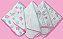 KIT COM 6 PANINHO DE BOCA BEBÊ 30x30cm PREMIUM 100% ALGODÃO BABETE FEMININO - Imagem 5