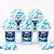 Algodão doce azul no pote personalizado com marshmallow azul - Imagem 1