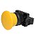 P20AMR-Y-1A | Botão Pulsador Cogumelo 22mm Plástico - Amarelo - 1na | Metaltex - Imagem 1