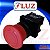 P20AKR-R-1B | Botão Emergência C/trava 22mm Plástico - Vermelho - 1nf | Metaltex - Imagem 3