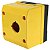 TN2-B1E | Caixa Plástica P/ Botão 22mm - 1 Furo - cor Amarela | Metaltex - Imagem 1
