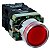 M20IGR-R-1C | Botão Pulsador Iluminado 22mm Metálico - Vermelho 220v - 1na+1nf | Metaltex - Imagem 1