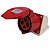 TLS32443 | Tomada Industrial Femea 32a 3P+T  (380~415v) Vermelho | Metaltex - Imagem 1