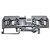 BM4-F4 | Borne Conector Passagem Mola 4mm² - Frontal 4 Vias - Cinza | Metaltex - Imagem 1
