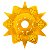 Prato Amazon Asteris Dourado - Imagem 1