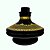 Vaso Chama Aladin Renda Pequeno Preto - Imagem 1