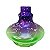 Vaso Aladin Abstrato Pequeno Roxo / Verde - Imagem 1