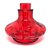 Vaso Chama Aladin Liso Pequeno Vermelho - Imagem 1