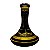 Vaso Md Aladin 26cm Preto - Imagem 1
