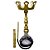 Narguile Zenith Nuts Dourado - Imagem 1