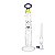 Bong De Vidro Eai bateu Proveta Ice Borda Azul 23cm - Imagem 2