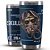 Copo Térmico Gluck Lucky Future Skull Division Mask 591 Ml Azul Night Blue - Imagem 1