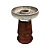 Rosh Beta Bowl Basic Eco Cuba Escorrida Branco e Marrom - Imagem 1