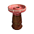Rosh Beta Bowl Basic Eco Cuba Escorrida Rosa e Branco - Imagem 1