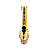 Bong Vidro Caveira Metalico 16cm x 25mm - Imagem 2