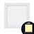 PLAFON EMBUTIDO QUADRADO COR BRANCO 30X30CM LED 24W 3000K 1680LM 100-240V IP20 - Imagem 2