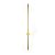 ARANDELA SABRE 2075 COR DOURADO 600MM LED 12W 3000K 960LM 100-240V IP20 - 349 - Imagem 3