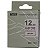 Fita Adesiva Compativel com SW12PH, preto sobre rosa claro, largura 12mm, comprimento 8m (modelo SW12PH) - Imagem 2