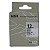 Fita Adesiva Termo-Colante Compativel com LC-4WLF, azul sobre branco, largura 12mm (modelo PTe-SF12B) - Imagem 3