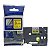 Fita Laminada Flexível Compatível com TZ-FX611 / TZe-FX611, 6mm largura, preto sobre amarelo (modelo TZ2-FX611) - Imagem 1