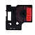 Fita Adesiva de Poliester Compatível com D1 43617, preto sobre vermelho, largura 6mm, comprimento 7m - Imagem 2