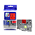 Fita Laminada Flexível Compatível com TZ-FX441 / TZE-FX441, 18mm largura, preto sobre vermelho  (modelo TZ2-FX441) - Imagem 1