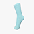 Meia Cano Alto Lisa Azul Claro - Imagem 3