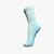 Meia Cano Alto Canelada Azul Claro - Imagem 3