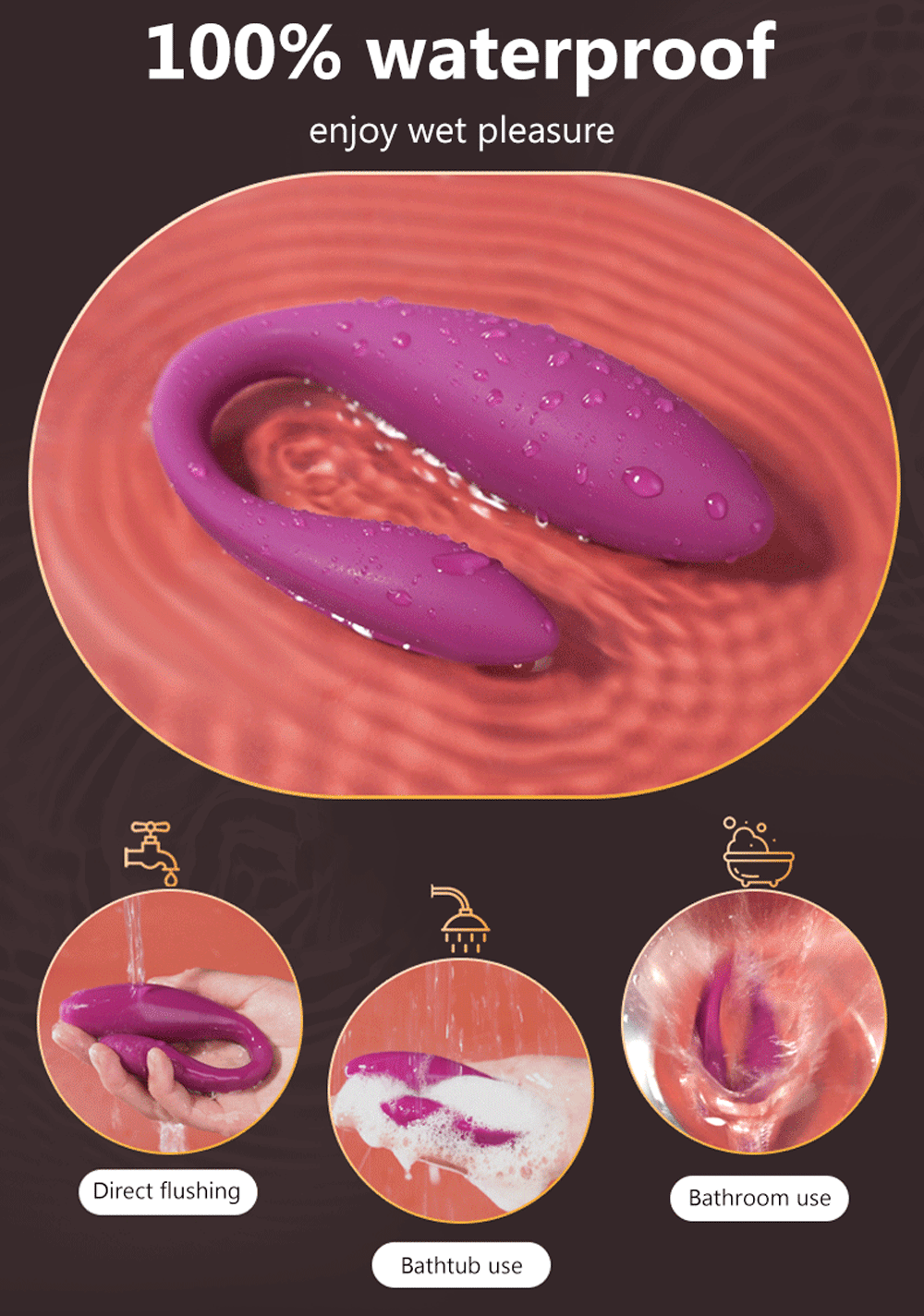Vibrador Sem Fio Ponto G com Controle por App e Bluetooth - Recarregável e Silencioso - Imagem 14