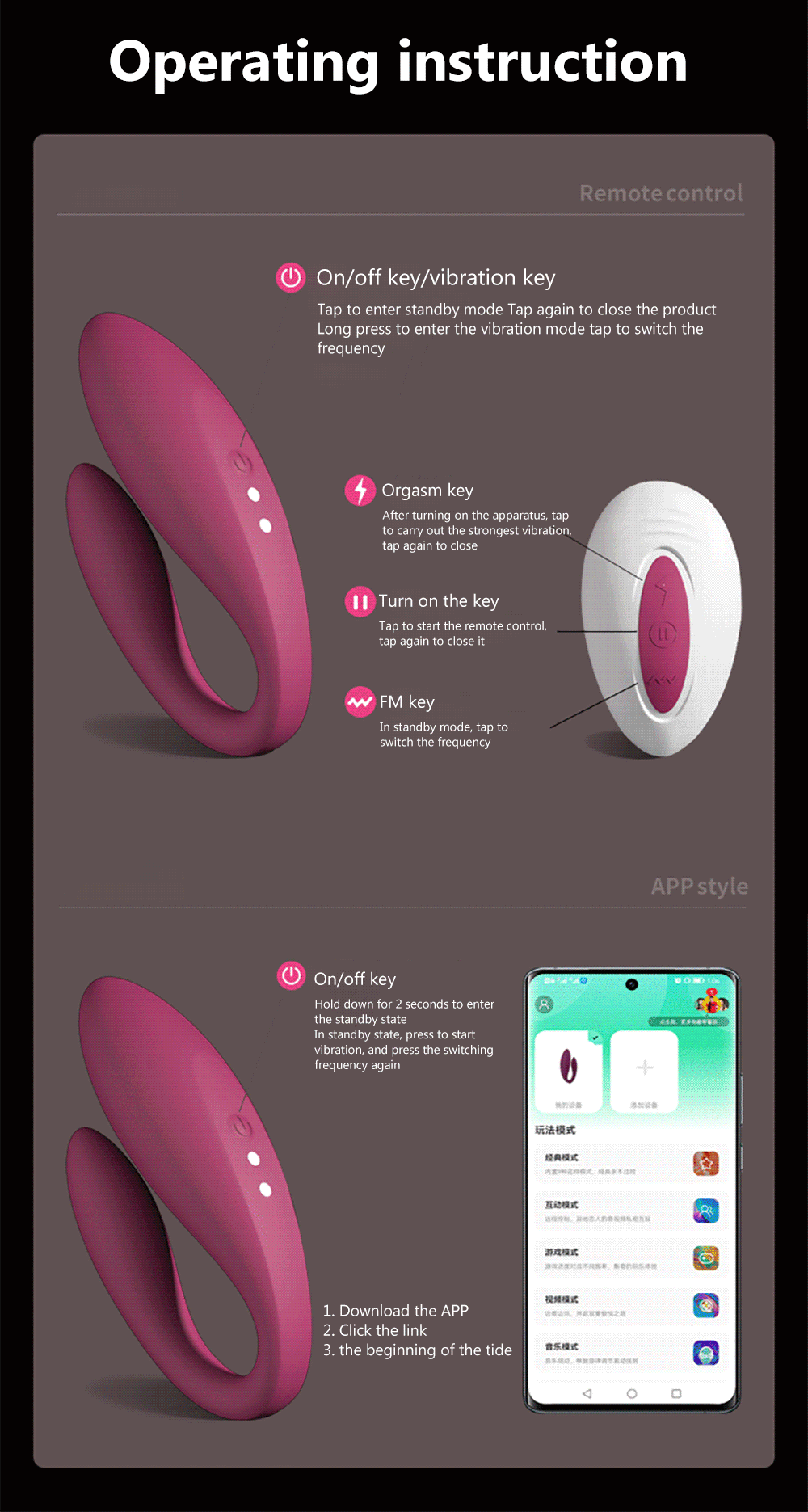 Vibrador Sem Fio Ponto G com Controle por App e Bluetooth - Recarregável e Silencioso - Imagem 16