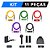Kit Elástico Extensor 11 Itens Treino Intenso Funcional Musculação Power Tube Resistance - Imagem 4
