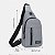 Bolsa de Ombro Bag Shoulder Tranversal Pochete de Lado Regulável - Imagem 7