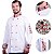 Dólmã Chef Cozinha Branco Café Unissex 100% Algodão - Dr Chef - Imagem 5