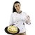 Dólmã Feminino Chef de Cozinha Caveiras e Rosas - Imagem 5
