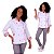 Dólmã Feminino Chef Cozinha Sarja Estampado Branco Morangos - Imagem 3
