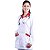 Jaleco Feminino Acinturado Com Detalhe Vermelho - Dr Chef - Imagem 3
