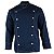 Dolmã Chef de Cozinha Azul Marinho Elegante Dr Chef - Imagem 3