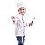 Dólmã Chef de Cozinha Infantil  Chapéu Mestre Cuca Branco - Dr Chef - Imagem 4
