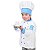 Conjunto Chef de Cozinha Infantil Dólmã e Chapéu Colorido 02 a 14 anos - Dr Chef - Imagem 10